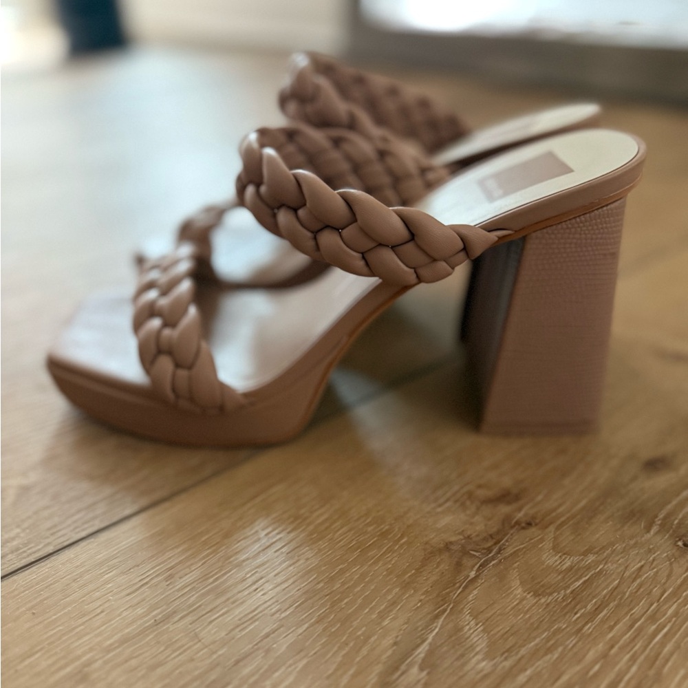 Braided Tan Women's Heels